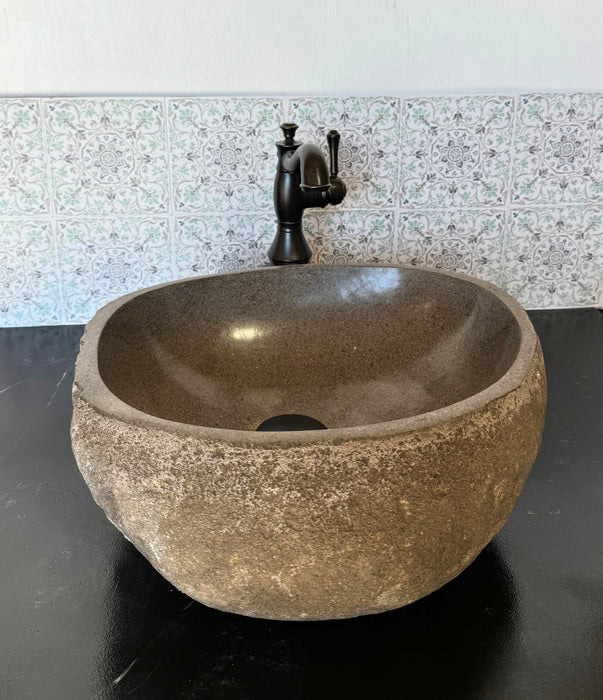 River Rock Vessel Sink - Medium | Solange & Frances