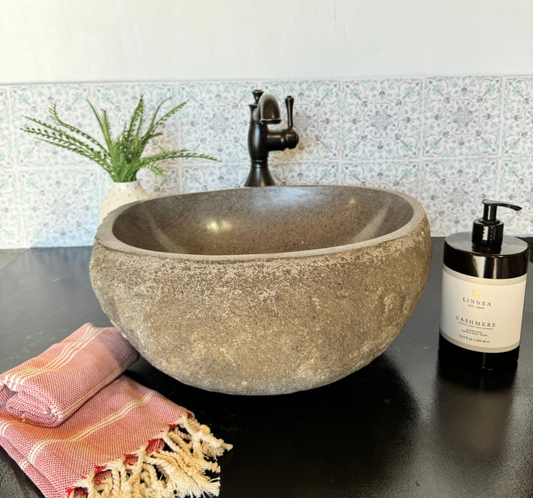 River Rock Vessel Sink - Medium | Solange & Frances