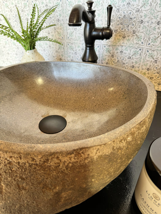 River Rock Vessel Sink - Medium