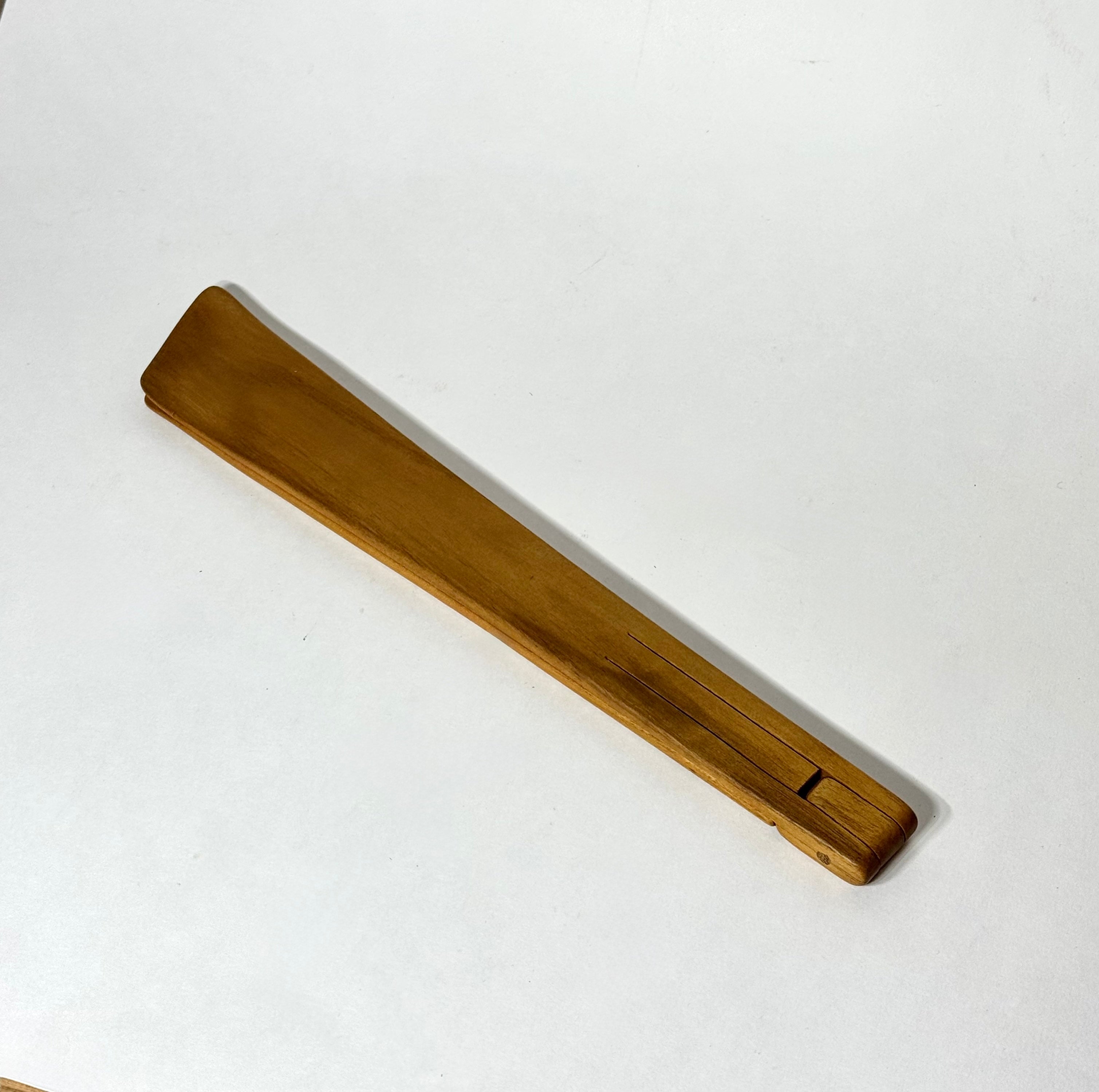 Teak Wood Flip & Fold Tongs
