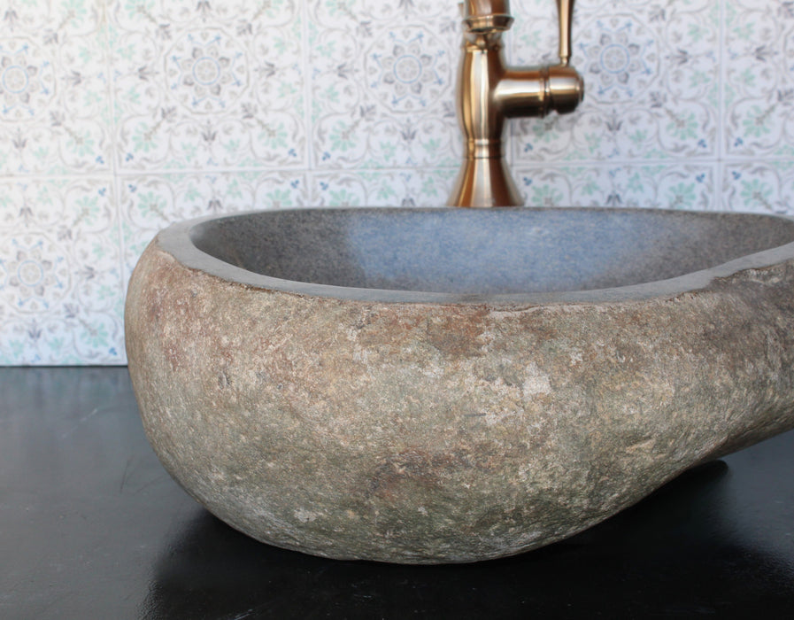 Small River Rock Vessel Sink | Solange & Frances