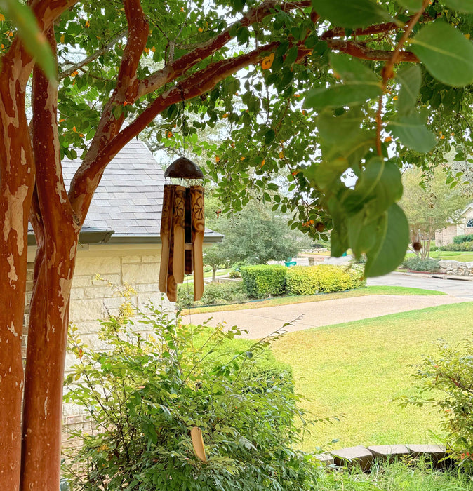 Bamboo Rustic Coconut Top Wind Chime | Solange & Frances