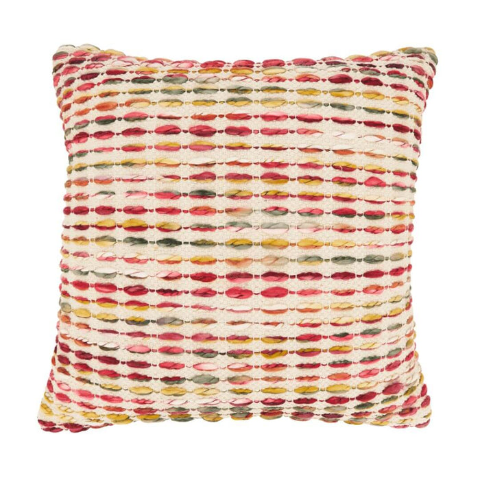 Rainbow Woven Stripe Pillow Cover | Solange & Frances