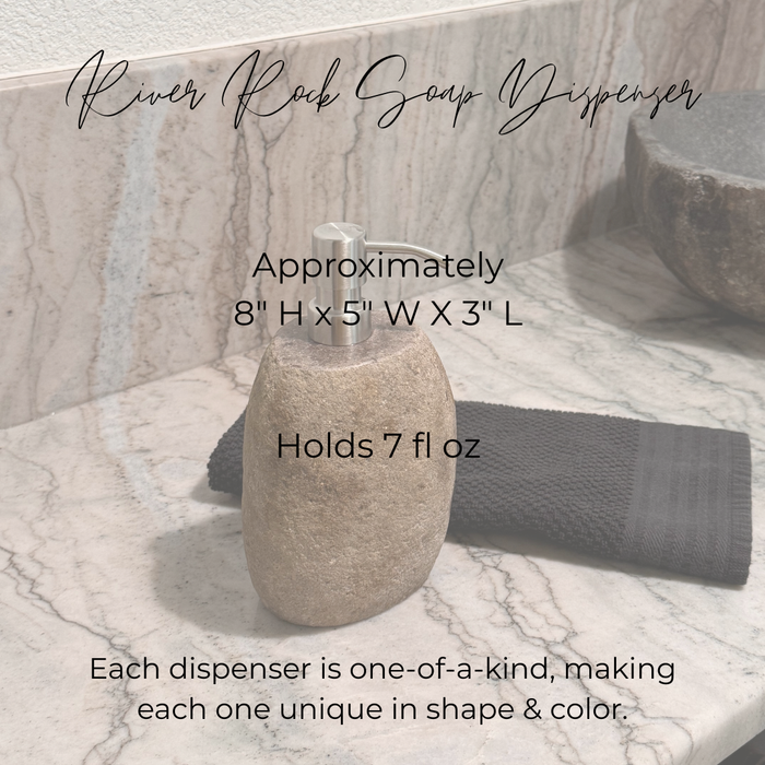 River Rock Soap Dispenser