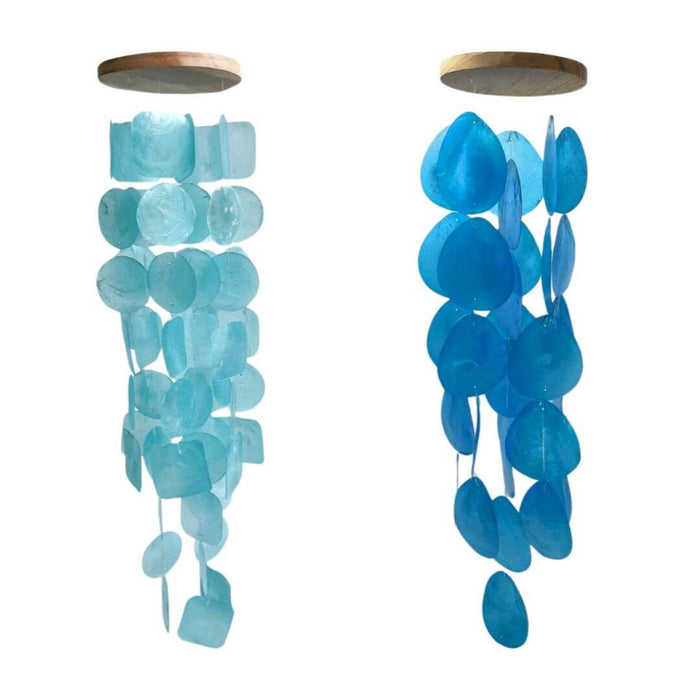 2 Pack: Turquoise & Water Drop Blue Windchimes | Solange & Frances