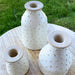 Knobby Ceramic Bud Vases / Taper Holders- Set of 3 | Solange & Frances