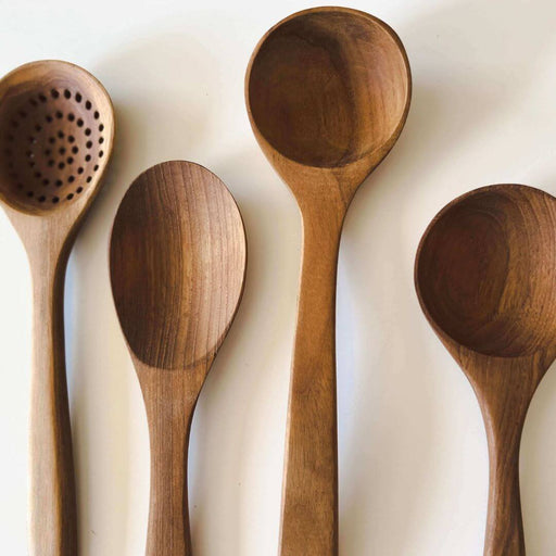 Wooden Kitchen Utensils, Teak, Set of 8 | Solange & Frances