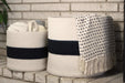 Woven Black & White Baskets-Set of 2 | Solange & Frances