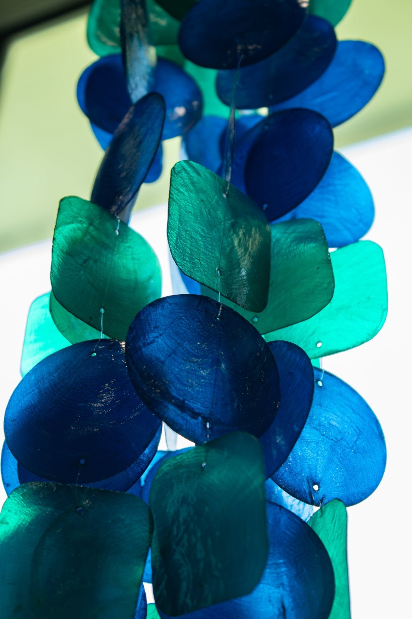 Capiz Shell Windchime - Peacock - Solange & Frances