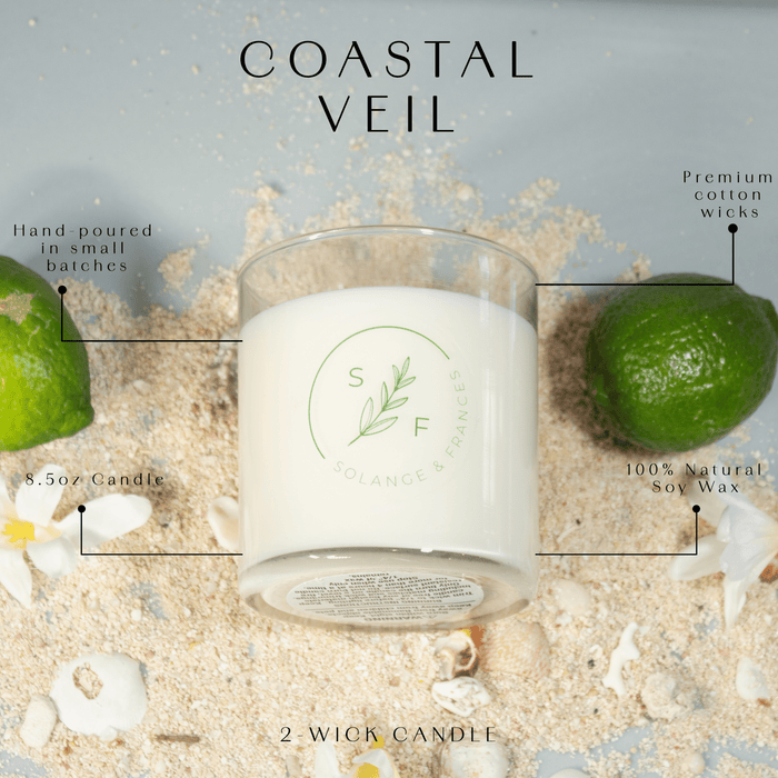 Coastal Veil 2 - Wick Candle - Solange & Frances