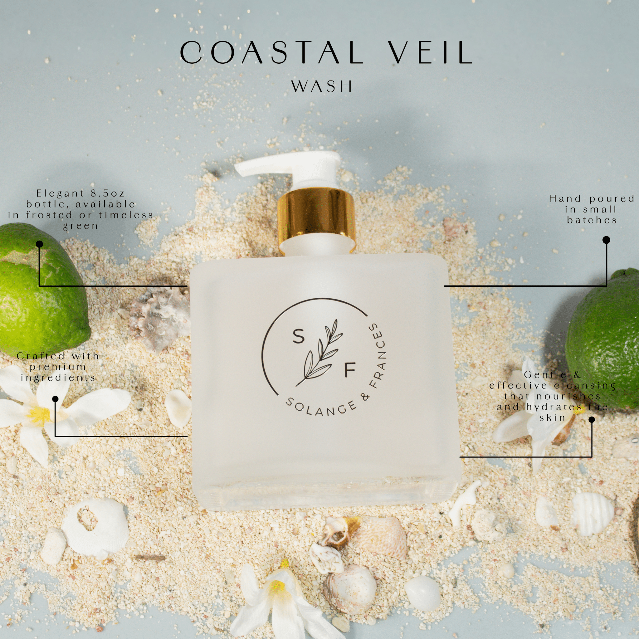Coastal Veil Hand and Body Wash - Solange & Frances