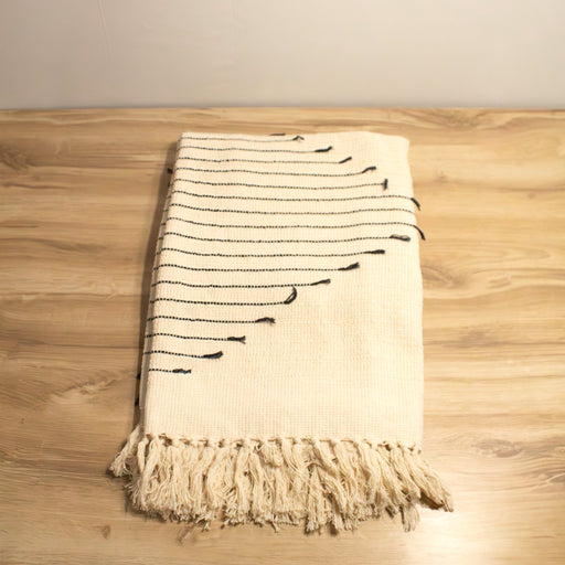 Diamond Fringe Throw Blanket - Solange & Frances