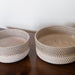 Gray and White Rattan Basket Set - Solange & Frances