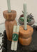 Hand Made HoneyComb Beeswax Taper Candles - Set of 2 - Solange & Frances