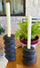 Hand Made HoneyComb Beeswax Taper Candles - Set of 2 - Solange & Frances
