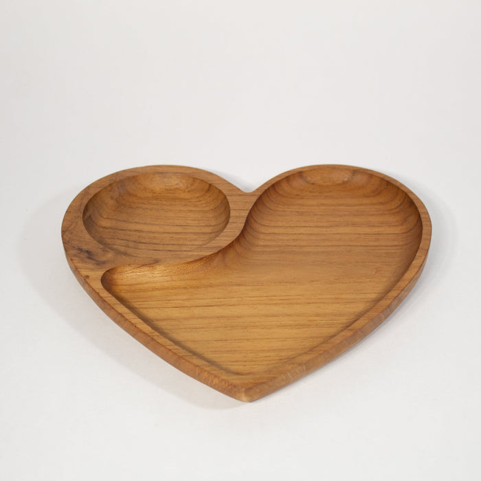 Heart Teak Tray - Solange & Frances