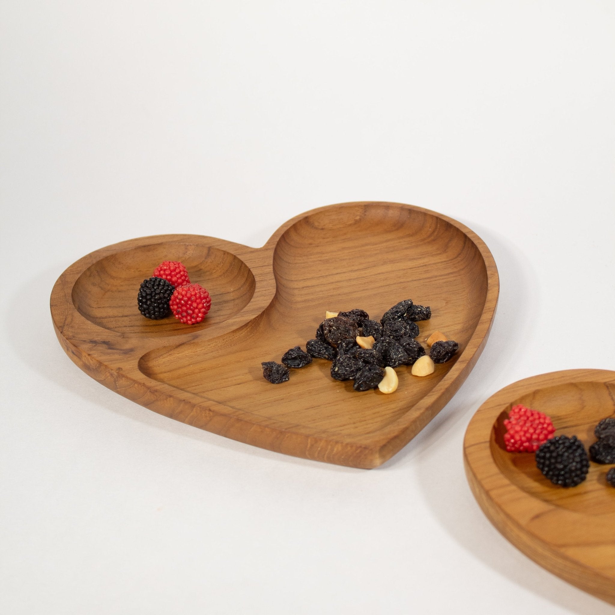 Heart Teak Tray - Solange & Frances