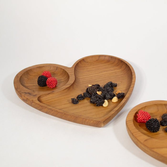 Heart Teak Tray - Solange & Frances