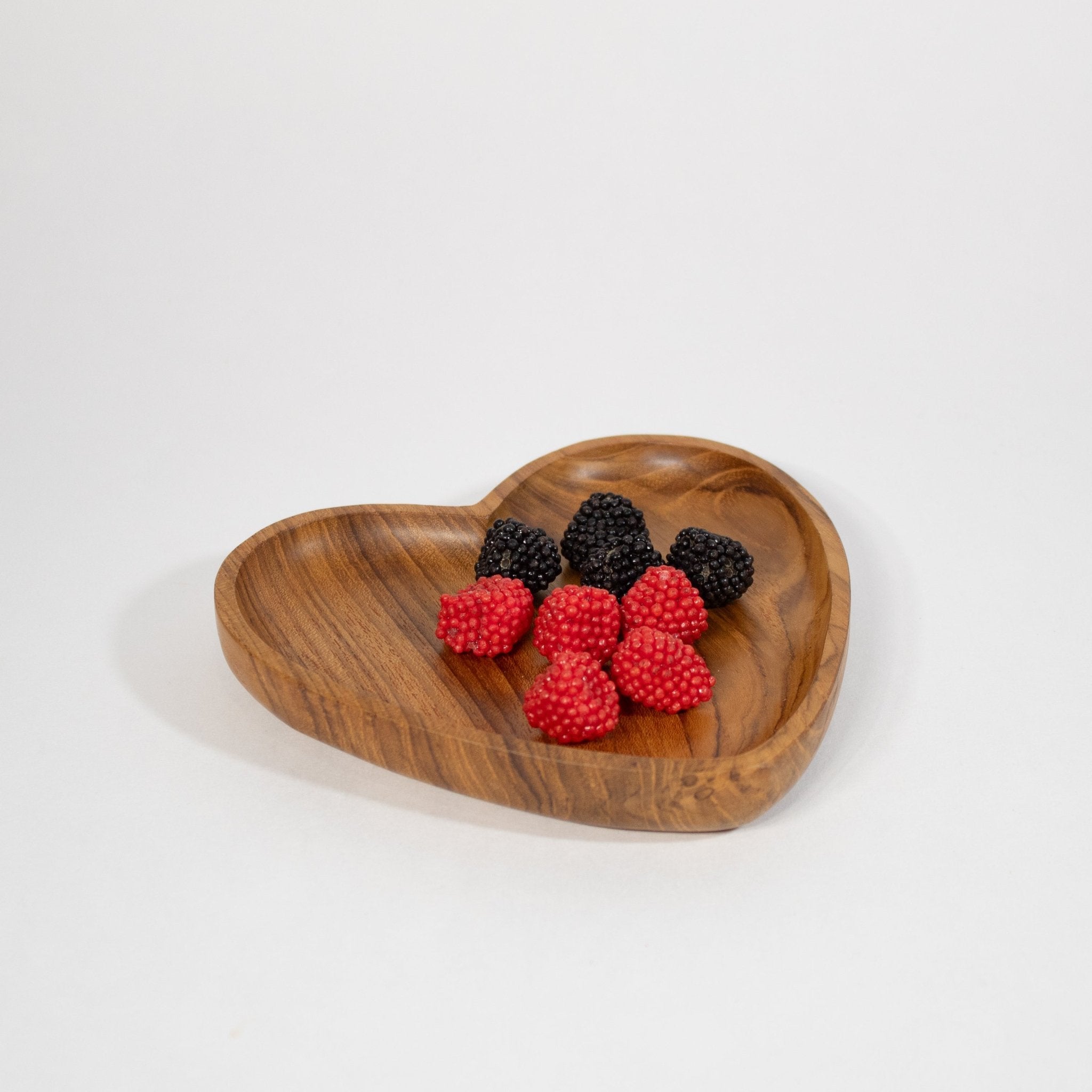 Heart Teak Wooden Tray - Solange & Frances