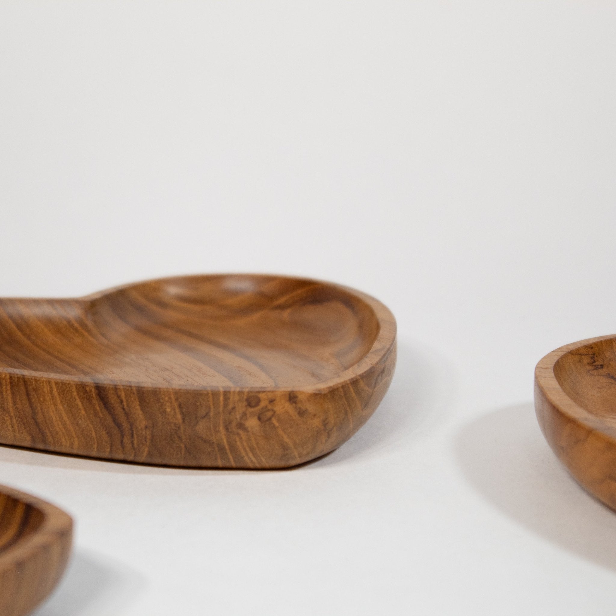 Heart Teak Wooden Tray - Solange & Frances