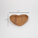 Heart Teak Wooden Tray - Solange & Frances