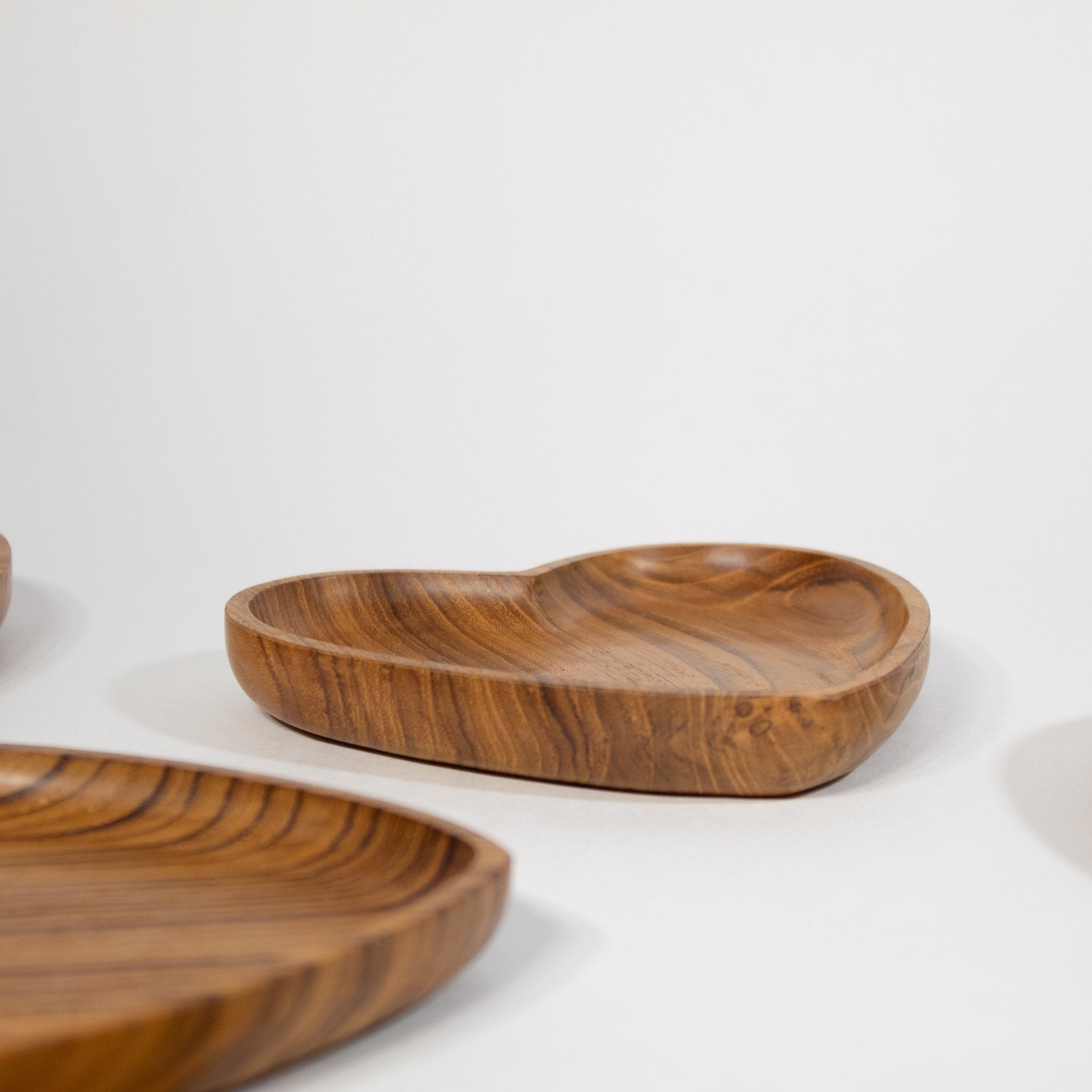 Heart Teak Wooden Tray - Solange & Frances
