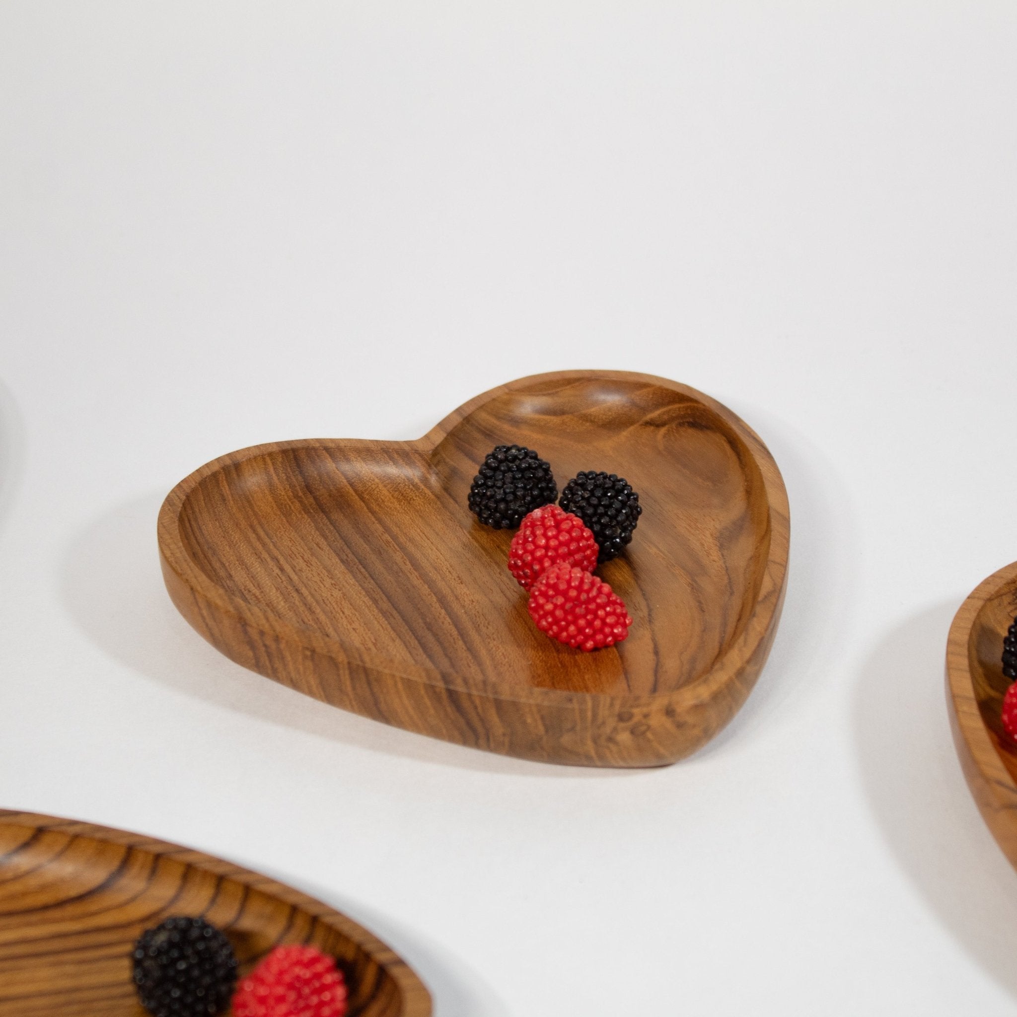 Heart Teak Wooden Tray - Solange & Frances