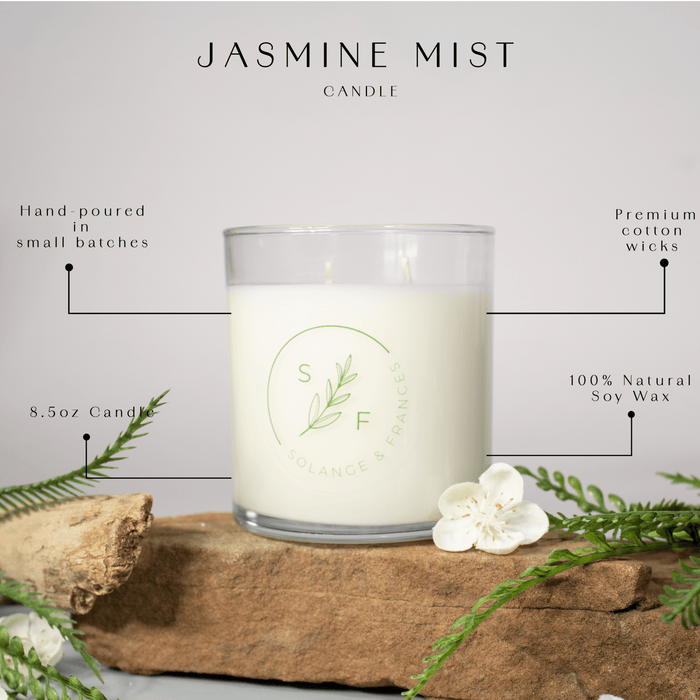 Jasmine Mist 2 - Wick Candle - Solange & Frances