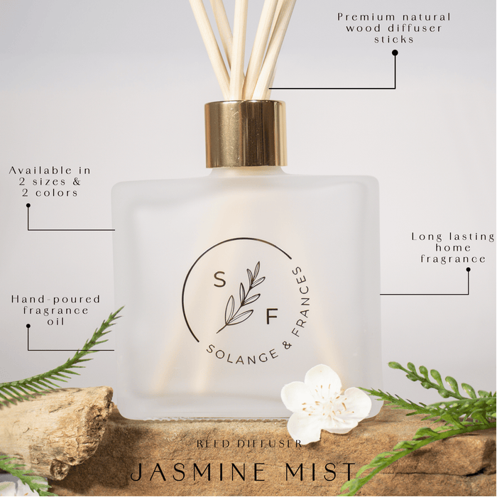 Jasmine Mist Reed Diffuser - Solange & Frances