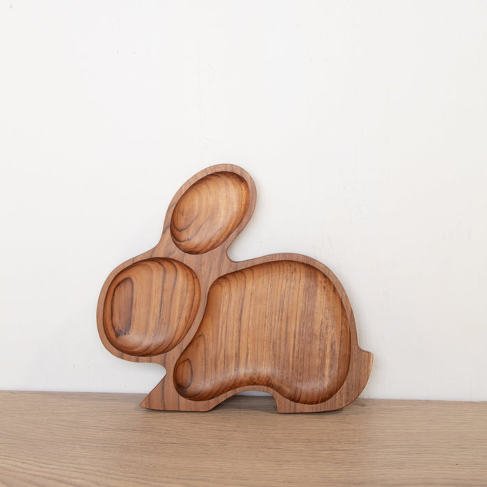 Kids Animal Shaped Wooden Plate - Solange & Frances