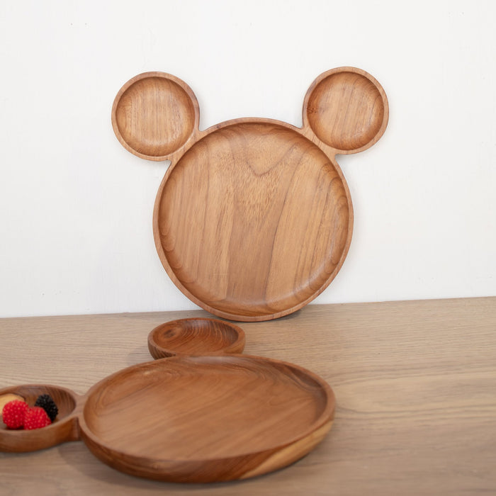 Kids Animal Shaped Wooden Plate - Solange & Frances