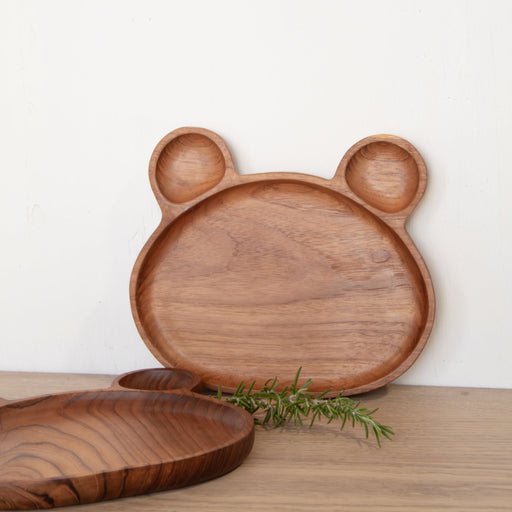 Kids Animal Shaped Wooden Plate - Solange & Frances