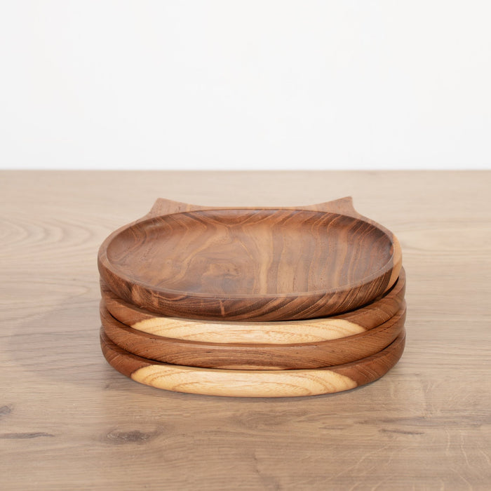 Kids Animal Shaped Wooden Plate - Solange & Frances
