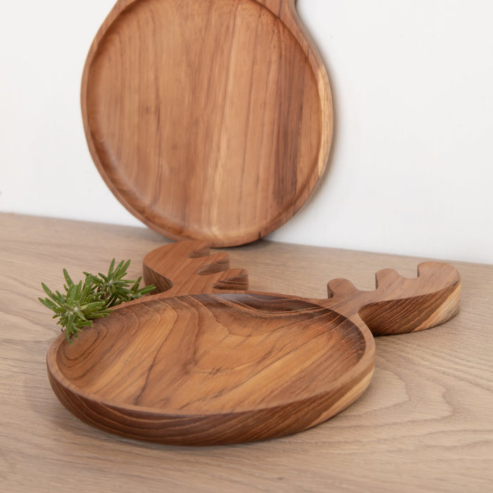 Kids Animal Shaped Wooden Plate - Solange & Frances