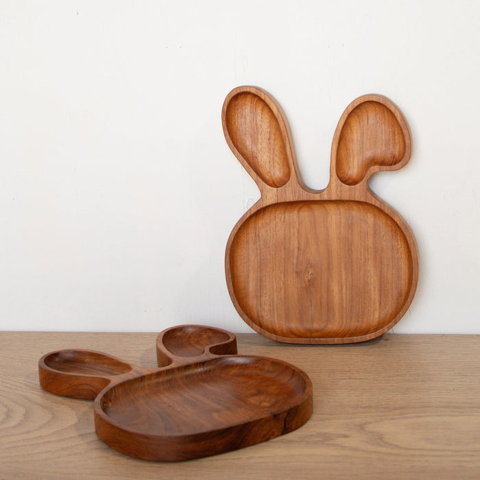 Kids Animal Shaped Wooden Plate - Solange & Frances