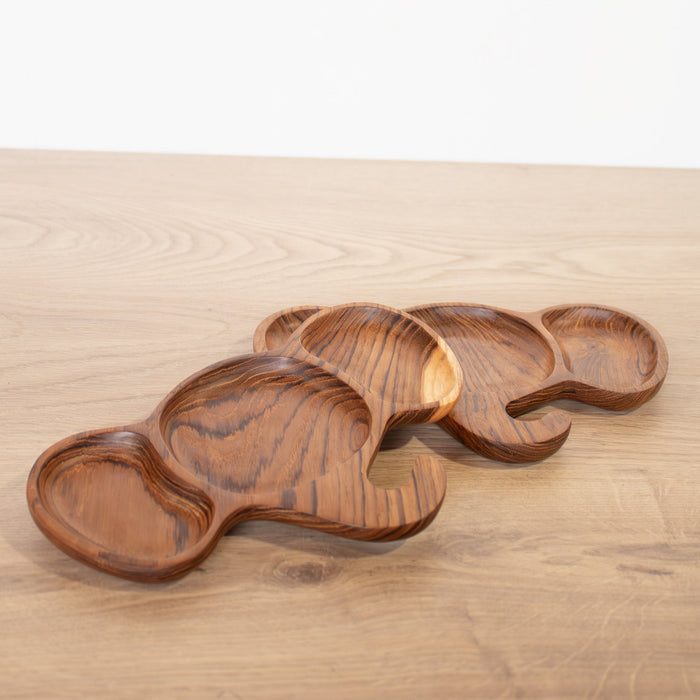 Kids Animal Shaped Wooden Plate - Solange & Frances