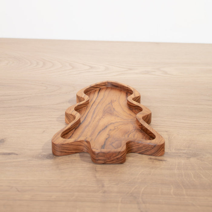 Kids Holiday Shaped Wooden Plate - Solange & Frances