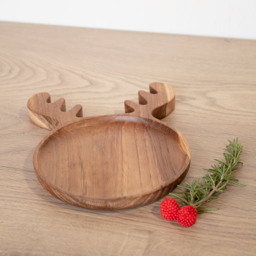 Kids Holiday Shaped Wooden Plate - Solange & Frances