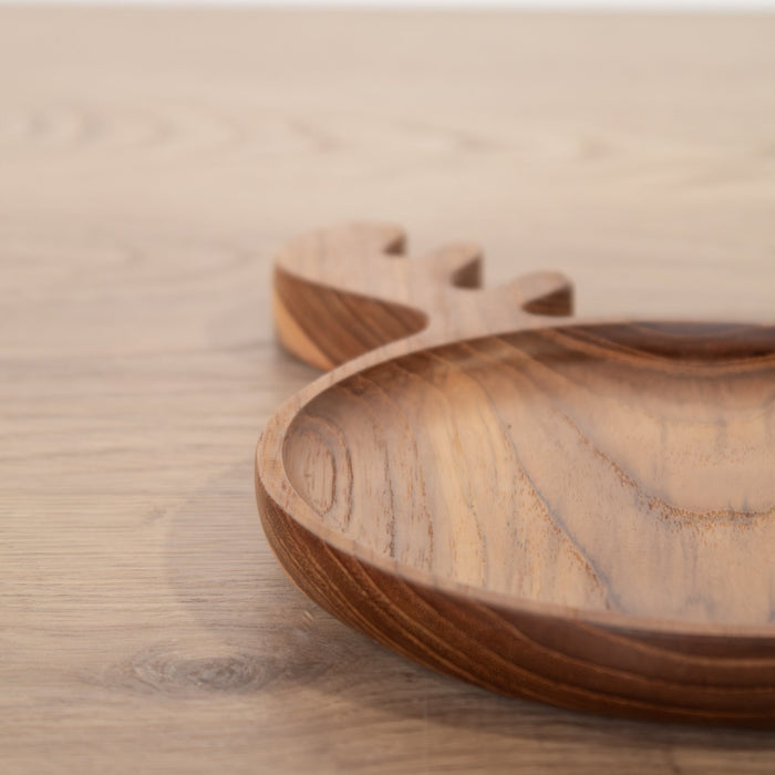 Kids Holiday Shaped Wooden Plate - Solange & Frances