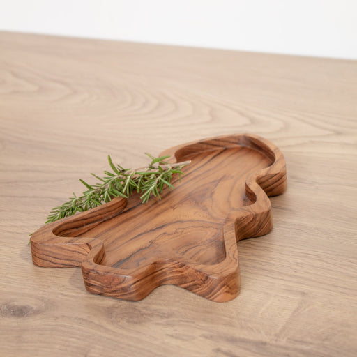 Kids Holiday Shaped Wooden Plate - Solange & Frances