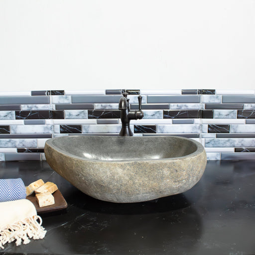 Large River Rock Vessel Sink - Solange & Frances