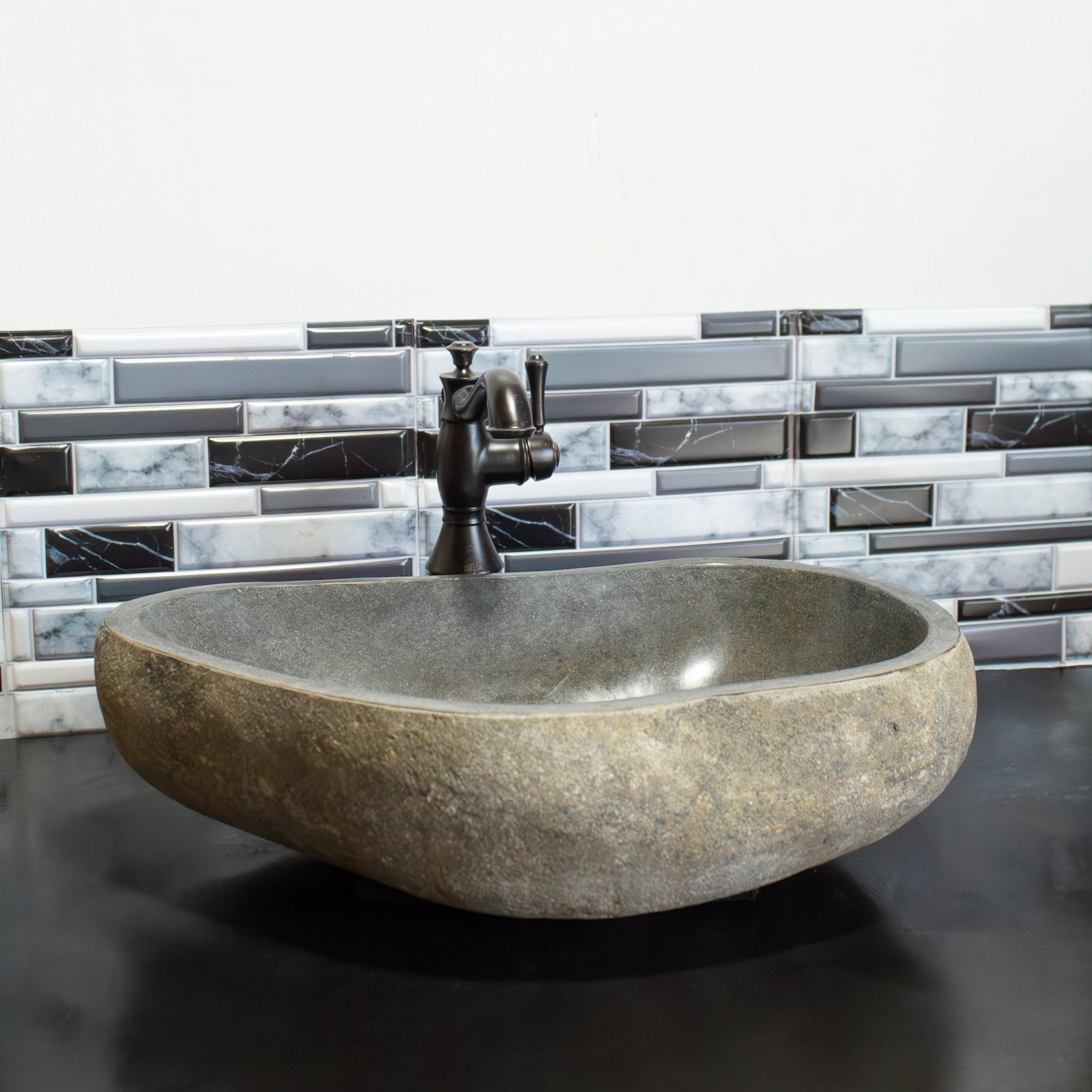 Large River Rock Vessel Sink - Solange & Frances