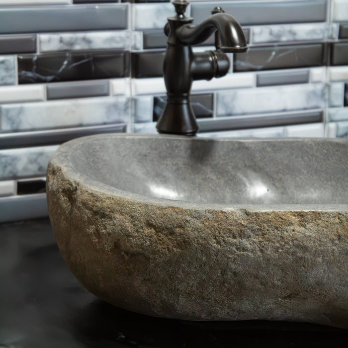 Large River Rock Vessel Sink - Solange & Frances