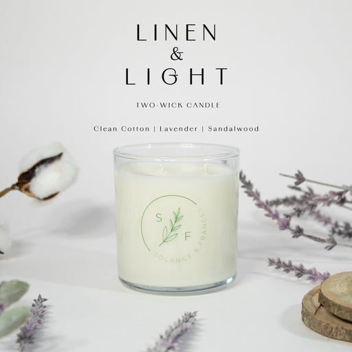 Linen & Light 2 - Wick Candle - Solange & Frances