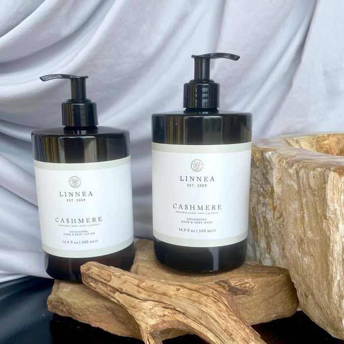 Linnea Hand & Body Wash/Lotion, Cashmere, Set of 2 - Solange & Frances