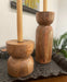 Mango Wood Taper Candle Holders - Set of 2 - Solange & Frances