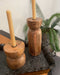 Mango Wood Taper Candle Holders - Set of 2 - Solange & Frances