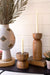 Mango Wood Taper Candle Holders - Set of 2 - Solange & Frances