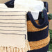 Midnight Blue Cotton Jute Basket - Solange & Frances
