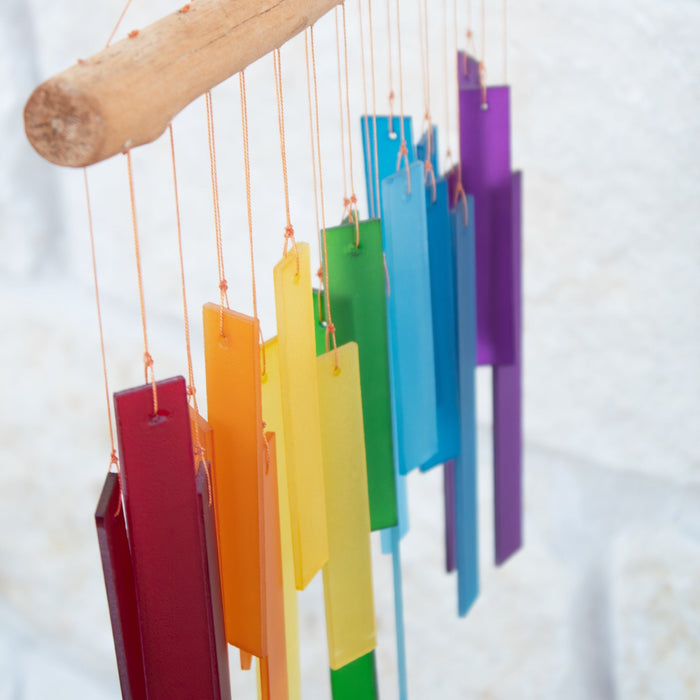 Rainbow Glass Windchime - Solange & Frances
